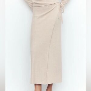 Zara Wrapped Midi Skirt